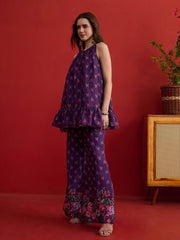Printed Top with Palazzos