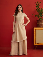 Linen Solid Top with Palazzos