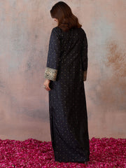 Printed V-Neck Maxi Dress
