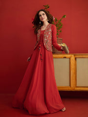 Embroidered Square Neck Maxi Dress