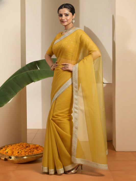 Embellished Organza Saree