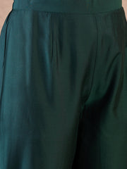 Women Ethnic Motifs Yoke Design Regular Sequinned Kurta with Trousers & With Dupatta