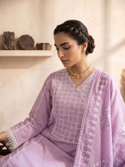Women Ethnic Embroidered Regular Thread Work Kurta with Trousers & With Dupatta