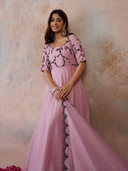 Women Ethnic Motifs Embroidered Thread Work Anarkali Kurta