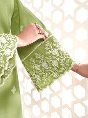 Women Floral Embroidered Regular Thread Work Kurta with Trousers & With Dupatta