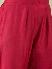 Women Floral Yoke Design Anarkali Kurta with Trousers & Dupatta