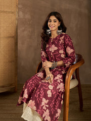 Women Floral Printed Button Detailed Kurta
