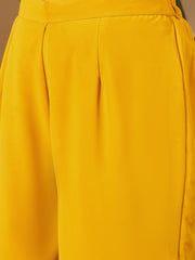 Women Ethnic Motifs Embroidered Tiered Sequinned Kurta with Trousers & With Dupatta