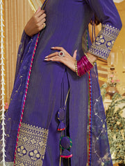 Malaika Arora Women Floral Embroidered Regular Kurta with Palazzos & With Dupatta