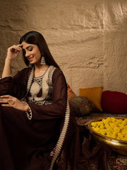 Women Ethnic Motifs Embroidered Regular Thread Work Kurta with Trouser & Dupatta