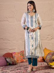 Women Ethnic Motifs Regular Kurta with Trousers & Dupatta