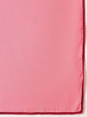 Floral Yoke Design Sweetheart Neck Straight Kurta & Trousers With Dupatta