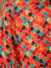 Women Geometric Printed Kurta with Sharara