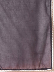 Women Ethnic Motifs Embroidered Thread Work Kurta Set With Trousers & Dupatta