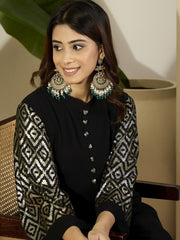 Women Embroidered Regular Sequinned Kurta with Palazzos