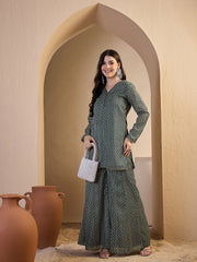Printed Top with Palazzos