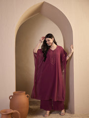 Women Ethnic Motifs Embroidered Regular Thread Work Kurta with Palazzos