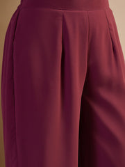 Women Ethnic Motifs Embroidered Regular Thread Work Kurta with Palazzos