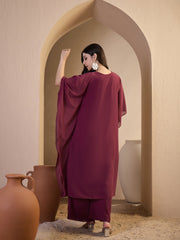 Women Ethnic Motifs Embroidered Regular Thread Work Kurta with Palazzos