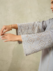 Women Floral Regular Thread Work Kurta with Palazzos & With Dupatta