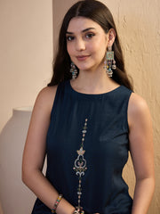 Women Ethnic Motifs Embroidered Regular Thread Work Kurta with Trousers