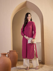 Women Ethnic Pink Partywear Kurta