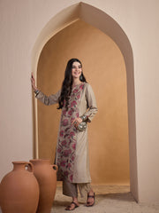 Women Floral Printed Regular Linen Kurta with Palazzos