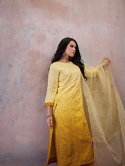 Women Floral Embroidered Regular Sequinned Kurta with Palazzos & With Dupatta