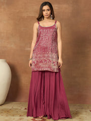 Women Floral Regular Kurta with Palazzos & With Dupatta