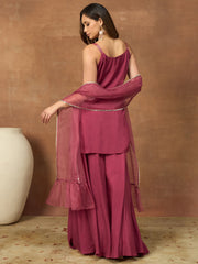 Women Regular Kurta with Sharara & With Dupatta