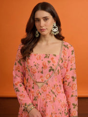 Women Floral Printed Regular Kurta with Palazzos