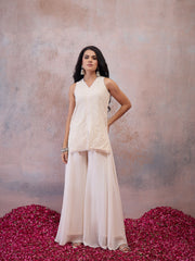 Women Ethnic Motifs Embroidered Regular Thread Work Kurta with Palazzos & With Dupatta