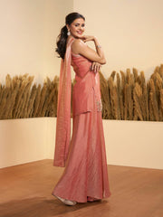 Women Ethnic Motifs Embroidered Regular Kurta with Palazzos & With Dupatta