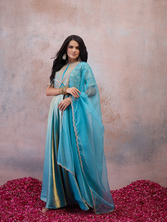 Women Ethnic Motifs Embroidered Anarkali Kurta