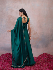 Women Embroidered Thread Work Grandeur & Majestic Artwork Georgette Anarkali Kurta