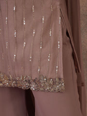 Women Regular Sequinned Kurta with Palazzos & With Dupatta