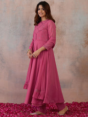 Women Ethnic Motifs Embroidered Empire Sequinned Kurta with Trousers & With Dupatta