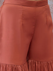 Women Ethnic Motifs Embroidered Regular Sequinned Kurta with Sharara & With Dupatta