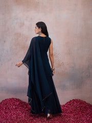 Women Ethnic Motifs Embroidered Regular Thread Work Kurta with Palazzos & With Dupatta