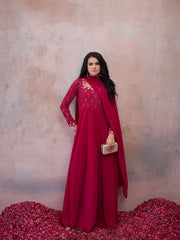 Women Embroidered Sequinned Georgette Anarkali Kurta