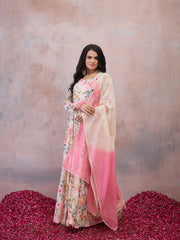 Women Floral Printed Floral Georgette Anarkali Kurta