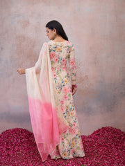 Women Floral Printed Floral Georgette Anarkali Kurta