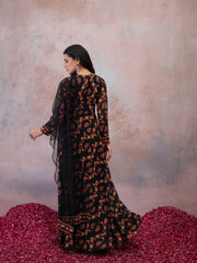 Women Paisley Printed Floral Georgette Anarkali Kurta