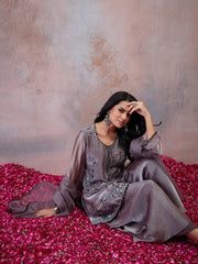 Women Ethnic Motifs Embroidered Regular Thread Work Kurta with Palazzos & With Dupatta