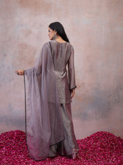 Women Ethnic Motifs Embroidered Regular Thread Work Kurta with Palazzos & With Dupatta