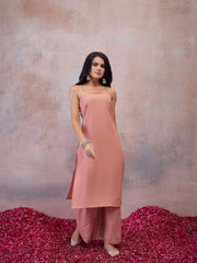 Women Floral Embroidered Regular Thread Work Kurta with Sharara & With Dupatta (Copy)