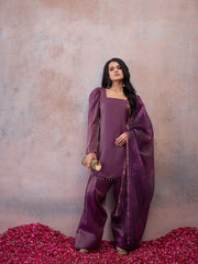 Women Regular Pure Silk Kurta with Palazzos & With Dupatta