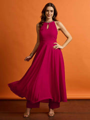 Women Regular Beads and Stones Kurta with Trousers