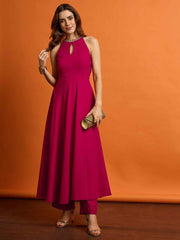Women Regular Beads and Stones Kurta with Trousers