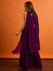 Women Ethnic Motifs Regular Sequinned Kurta with Palazzos & Dupatta